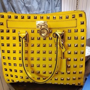 Michael Kors Yellow Studded 💛 Large Handbag